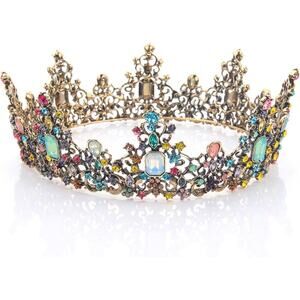 Source Unknown Multicolor Jeweled Crown